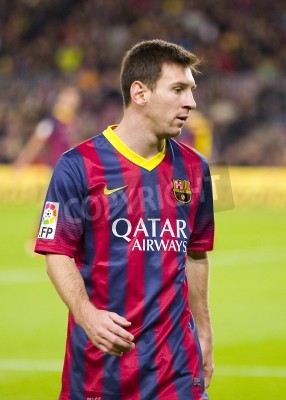 Fotobehang Messi op het veld