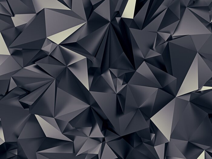 Fotobehang Metalen geometrische vormen die een 3D-patroon creëren