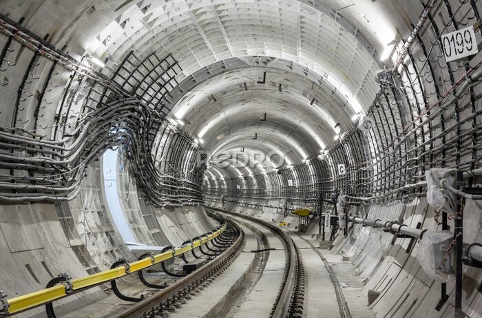 Fotobehang Metrotunnel