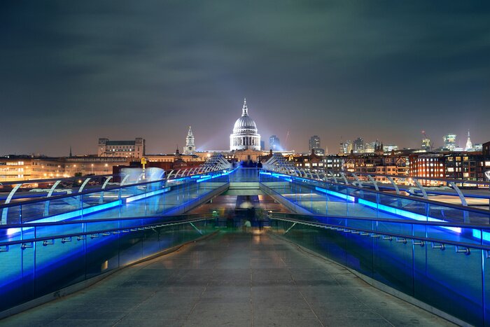 Fotobehang Millennium Bridge en St. Pauls