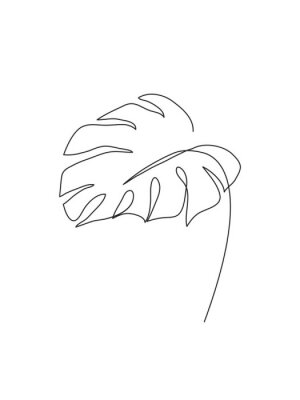 Minimalistisch monsterablad