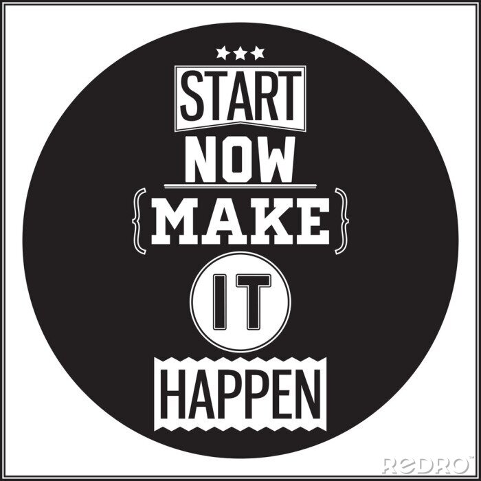 Fotobehang Minimalistische letters op een zwarte achtergrond