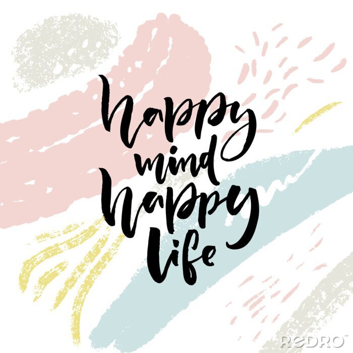 Fotobehang Mobilisatie van geluk