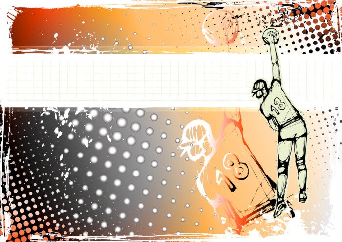 Fotobehang Modern sportpatroon