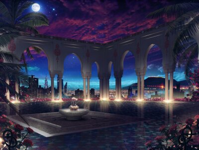 Fotobehang Moderne architectuur van het oosten