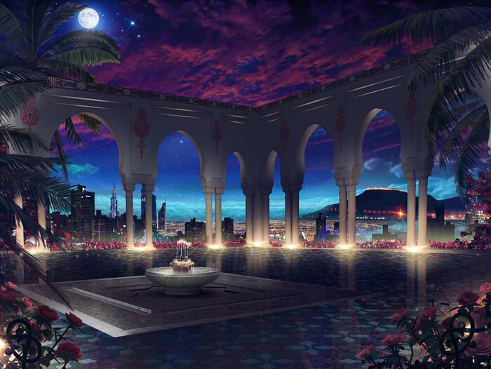 Fotobehang Moderne architectuur van het oosten