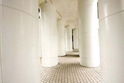 Fotobehang moderne corridor in hong kong