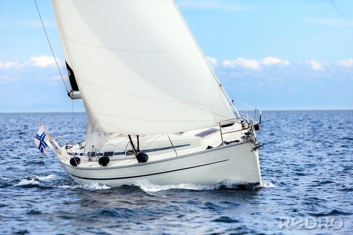 Fotobehang Moderne zeilboot