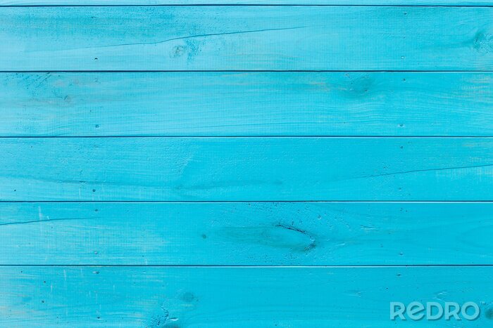 Fotobehang Mooie blauwe planken