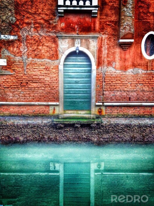 Fotobehang mooie deur in Venetië