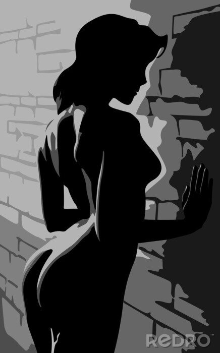 Fotobehang mooie vrouw