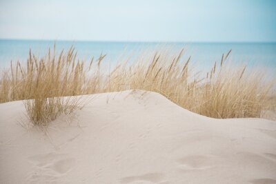 Fotobehang Mooie witte zandduinen 