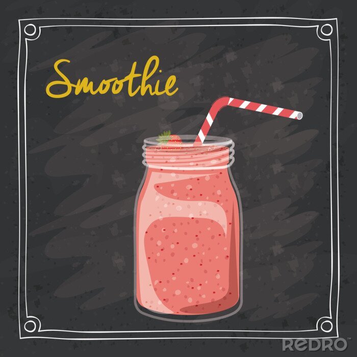 Fotobehang Motief met een drankje in een potje