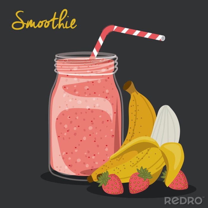 Fotobehang Motief met fruitdrank