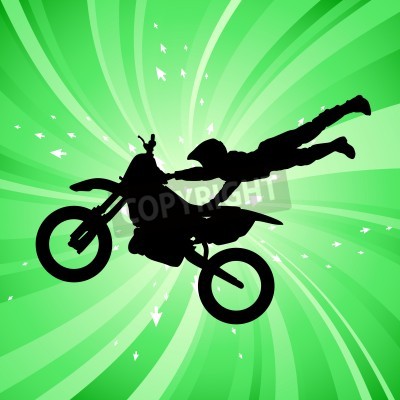 Fotobehang motocross 