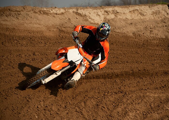 Fotobehang Motorbike kruis