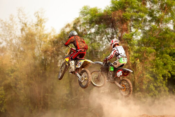 Fotobehang motorcross