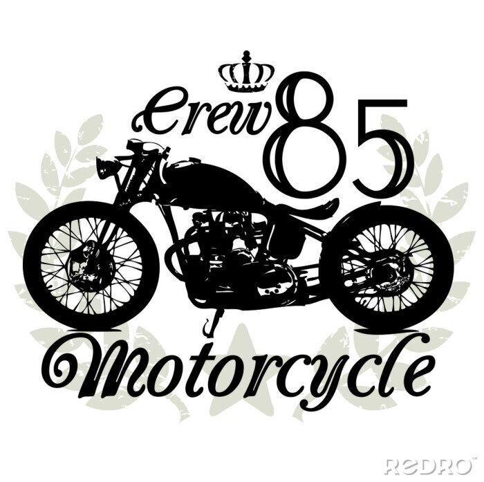 Fotobehang Motorfiets crew