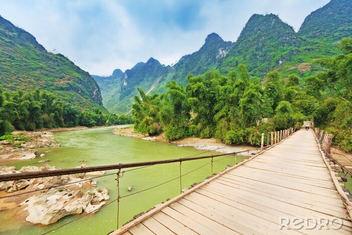 Fotobehang Mountain River