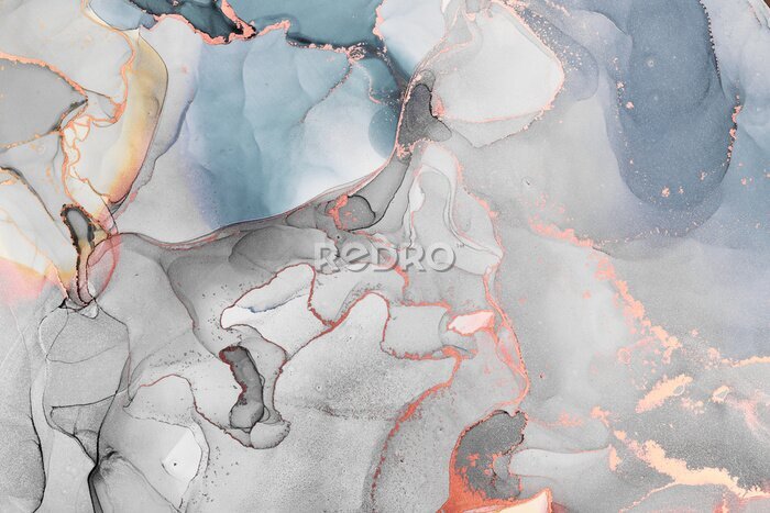 Fotobehang Mozaïek van verf