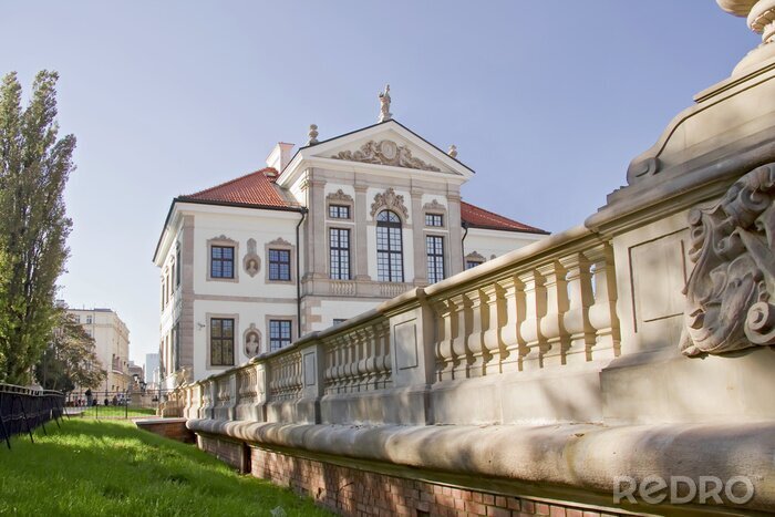 Fotobehang Museum van Frederick Chopin. Barokke paleis in Warschau.