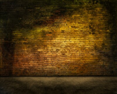 Fotobehang Muur in een verlaten hal