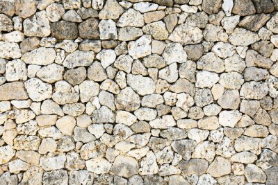 Fotobehang Muur van onregelmatige stenen