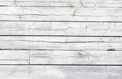 Fotobehang Muur van witte planken