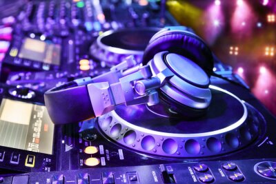 Fotobehang Muziek en een DJ mixer