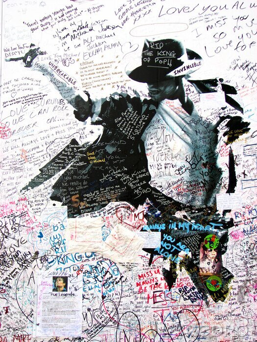 Fotobehang Muziek en King of pop