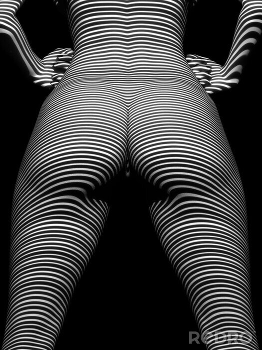 Fotobehang Naakt in zwart-wit