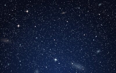 Fotobehang Nachtelijke hemel met sterren