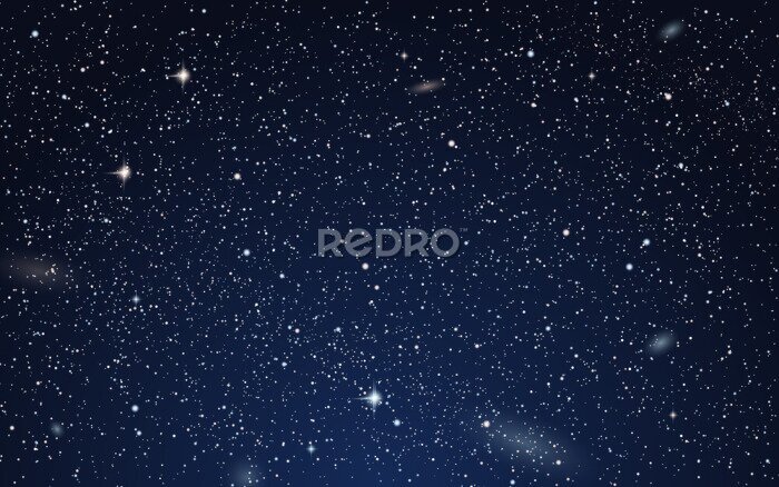 Fotobehang Nachtelijke hemel met sterren