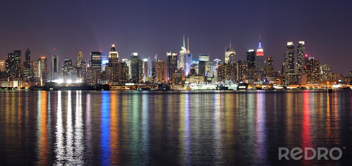 Fotobehang Nachtlampjes van New York