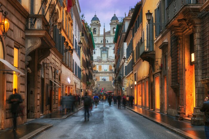 Fotobehang Nachtleven in Rome