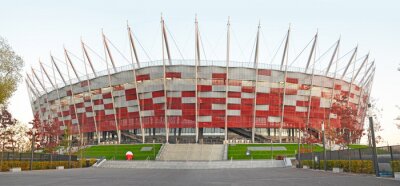 Fotobehang Nationaal Stadion in Warschau
