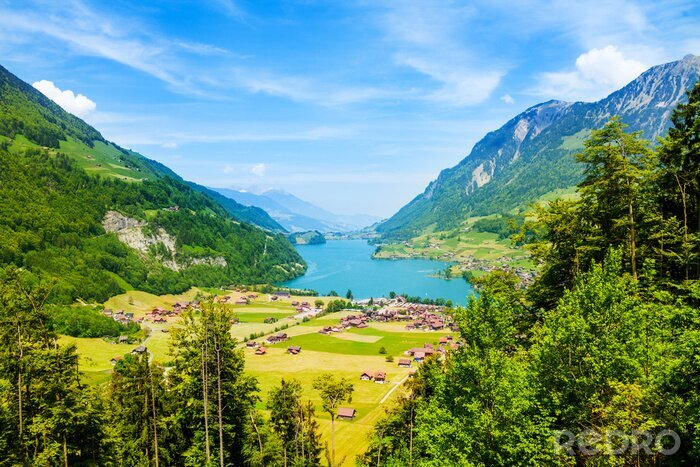 Fotobehang Natuur in de bergen van de Alpen