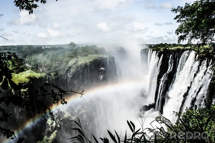 Fotobehang Natuur met regenboog