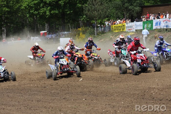 Fotobehang Natuurlijk de quad