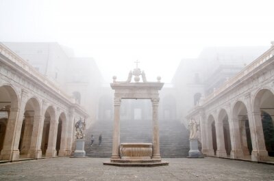 nebbia een Montecassino