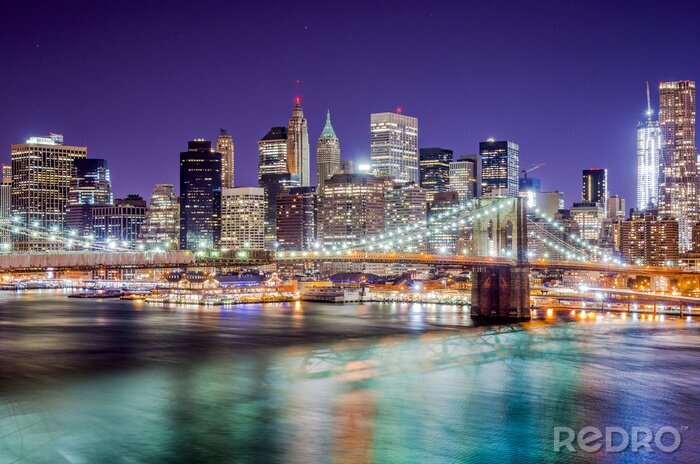Fotobehang Neonlichten in New York