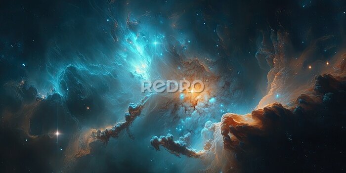 Fotobehang Nevel in de ruimte