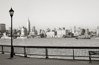 New York City centrum van Hoboken waterkant