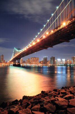 Fotobehang New York City Manhattan Bridge