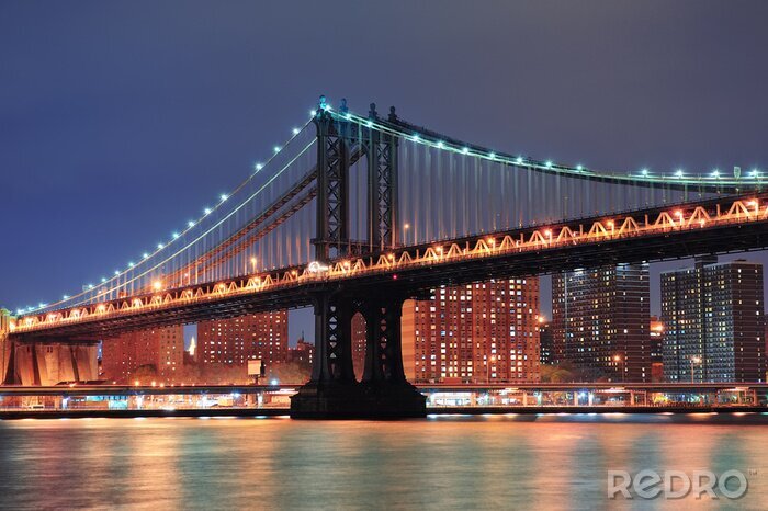 Fotobehang New York City Manhattan Bridge