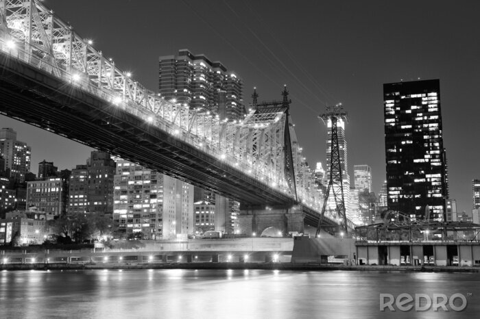 Fotobehang New York City night panorama