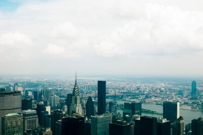 Fotobehang New York skyline in 3D