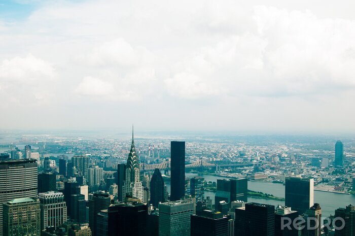 Fotobehang New York skyline in 3D
