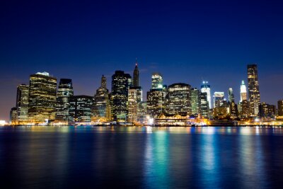 Fotobehang New York skyline van Manhattan
