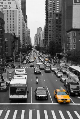 Fotobehang New York Traffic